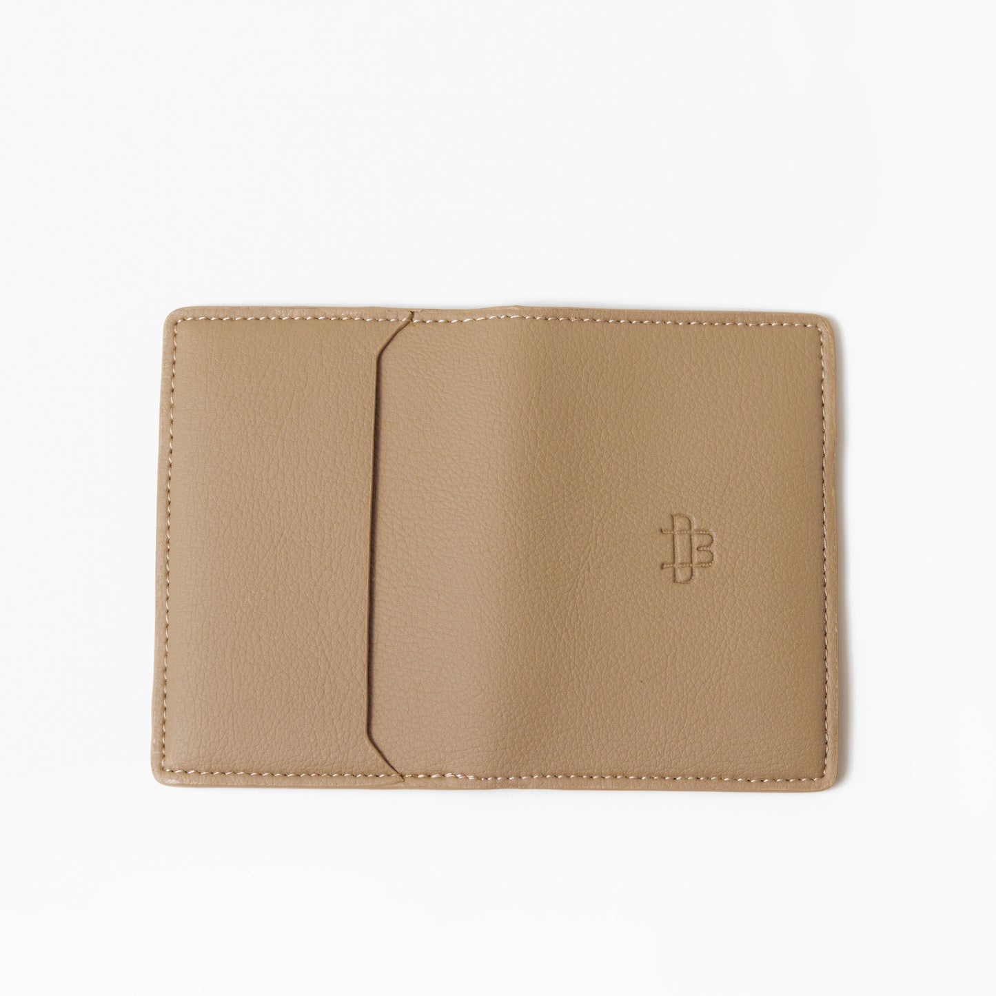 Bifold Beige mini cardholder