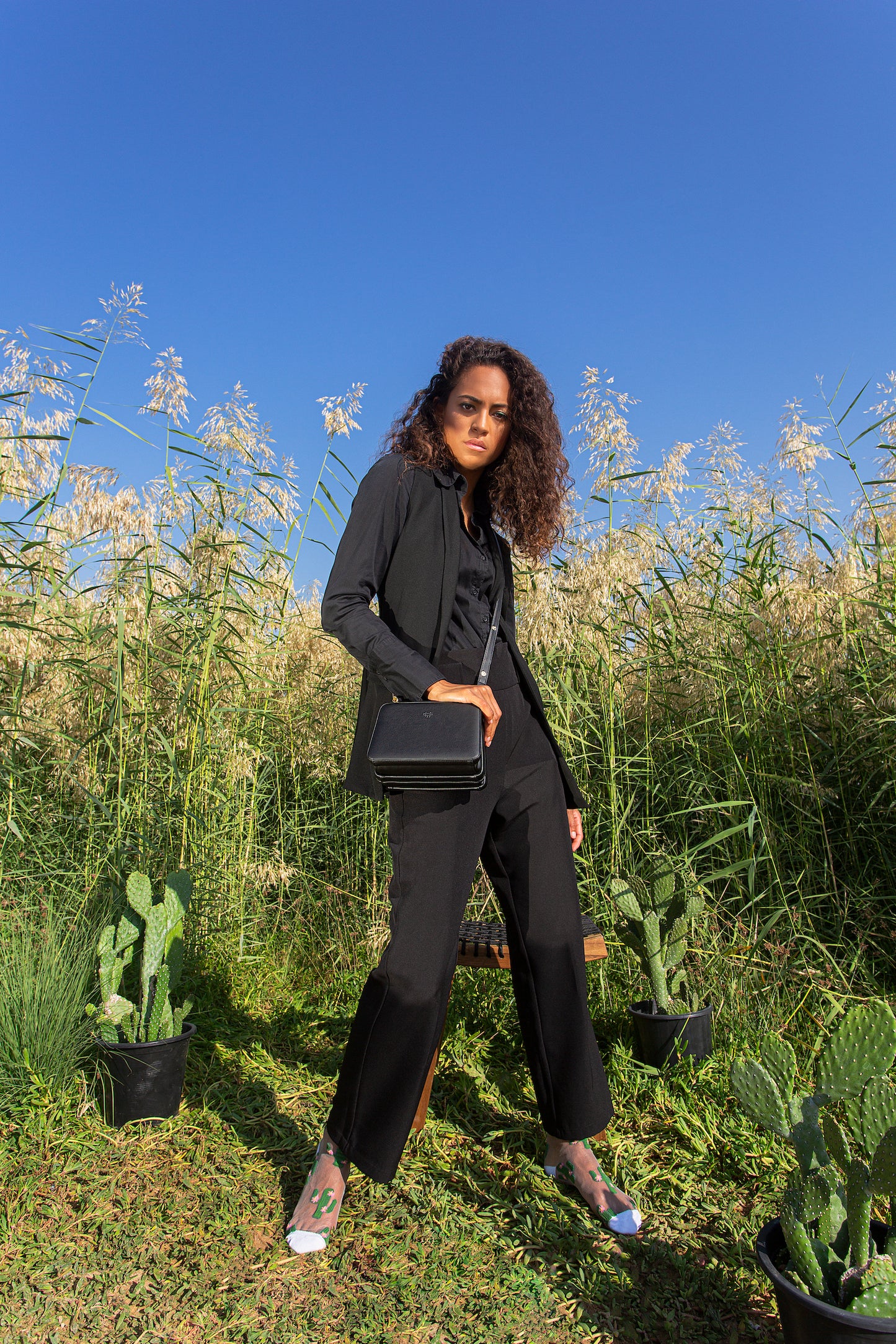 Wadi Black Handbag