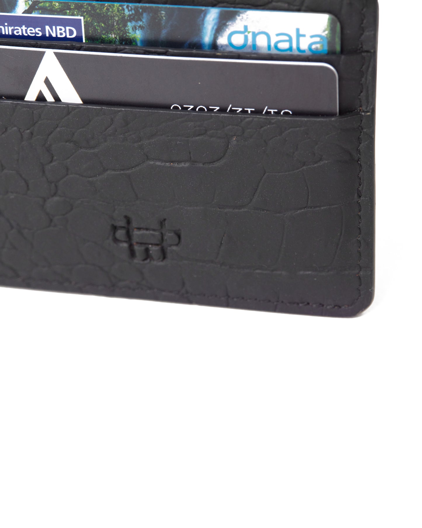 Black Croco Hamba cardholder