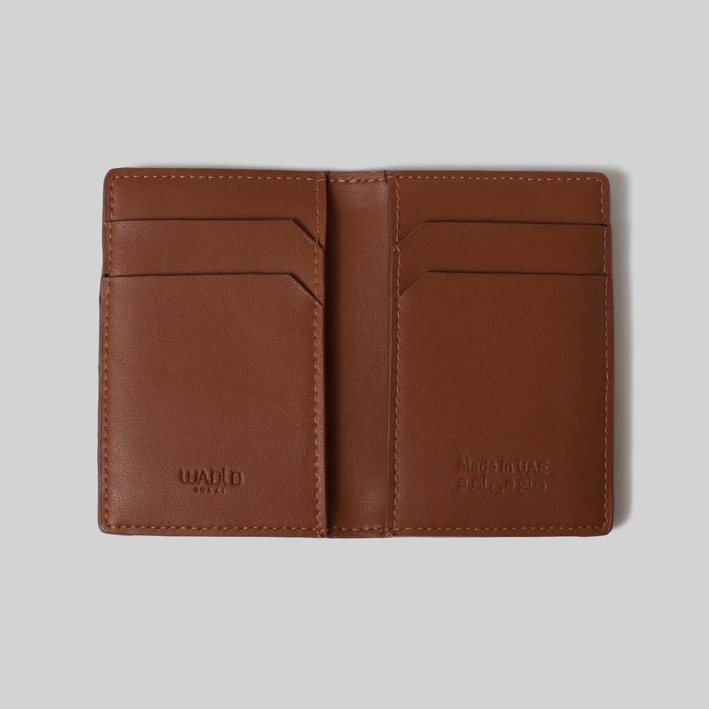 Bifold Camel mini cardholder