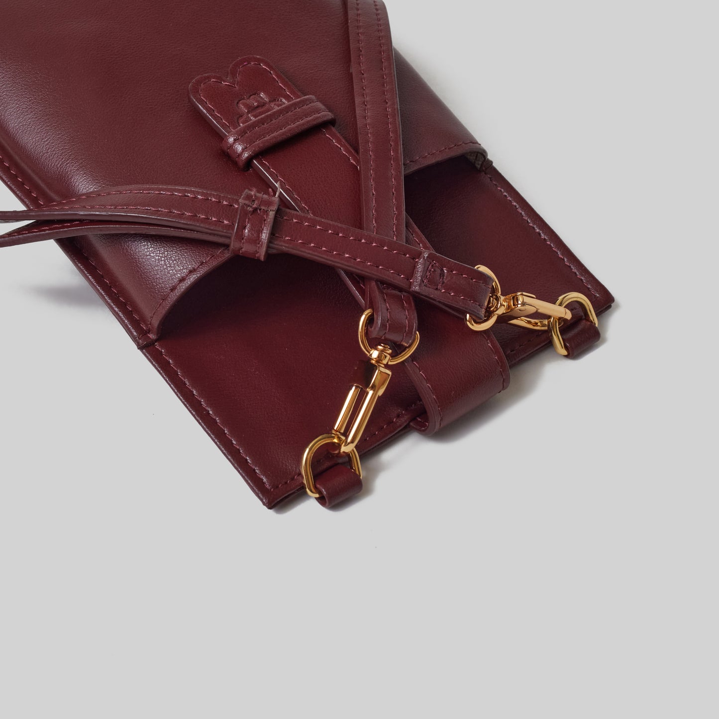 Wadi Maroon Crossbody Phone wallet
