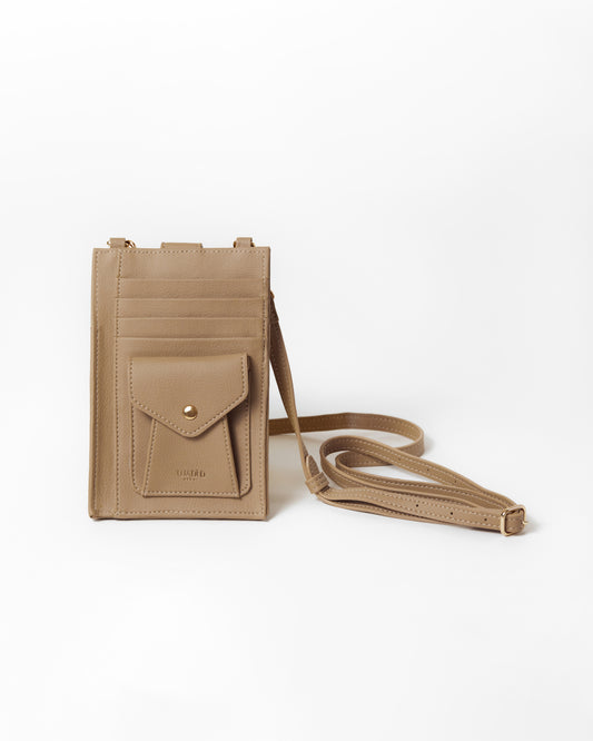 Wadi Beige Crossbody Phone wallet