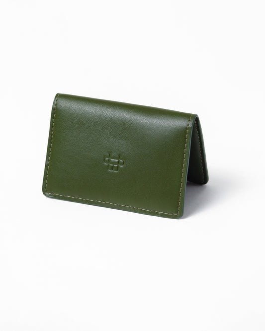 Bifold Green mini cardholder