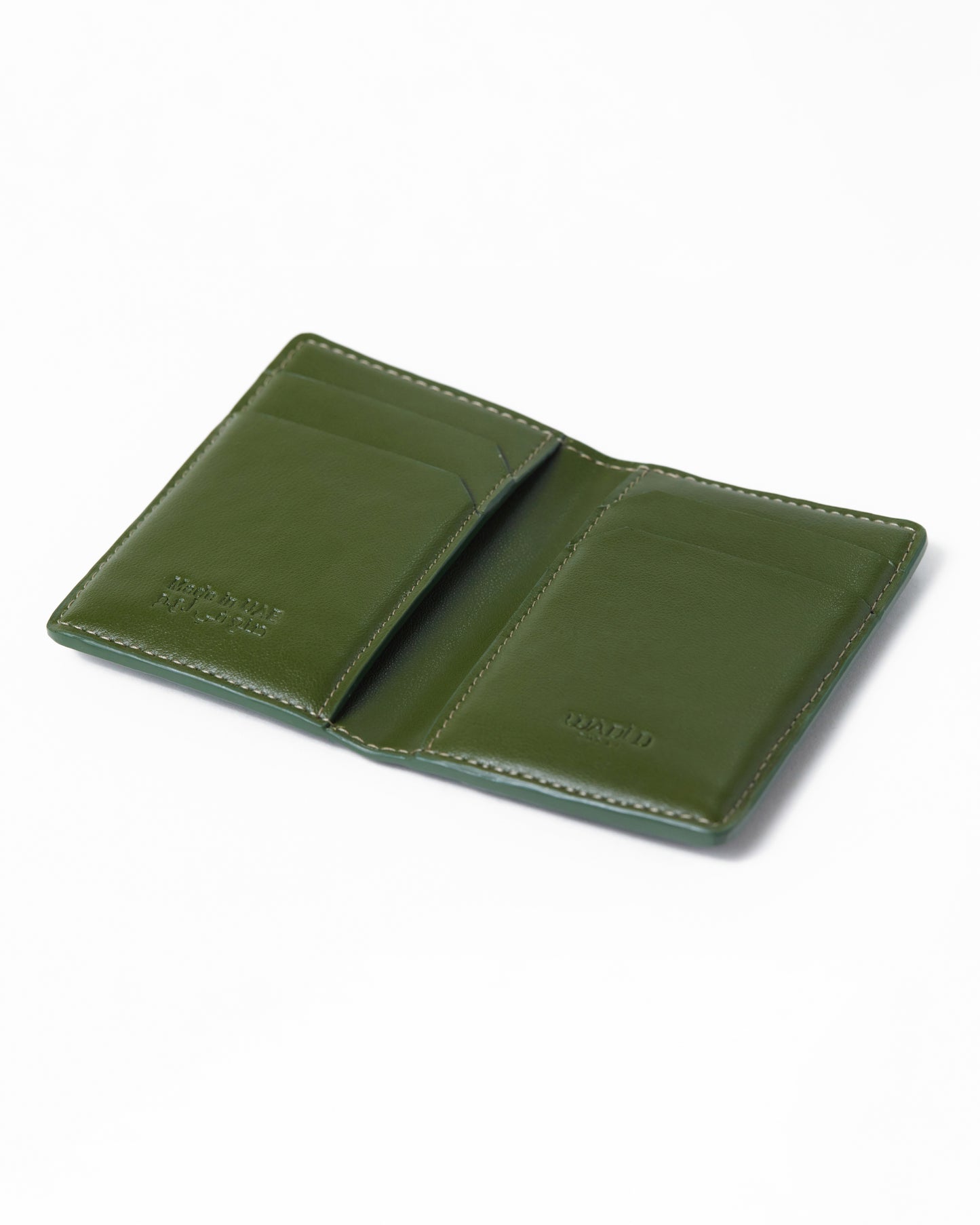 Bifold Green mini cardholder
