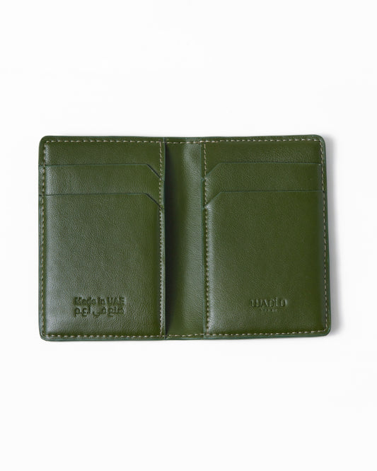 Bifold Green mini cardholder