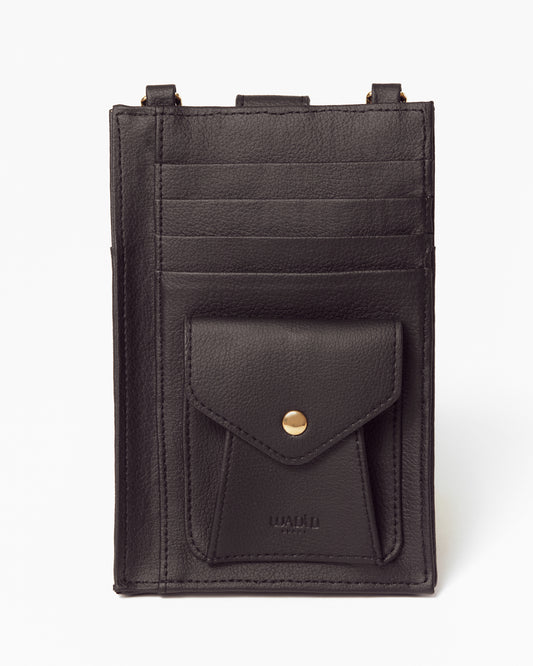 Wadi Black Crossbody Phone wallet