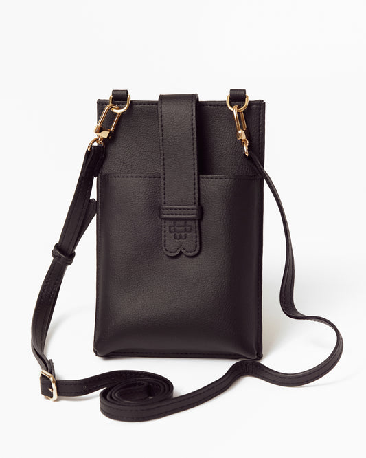 Wadi Black Crossbody Phone wallet