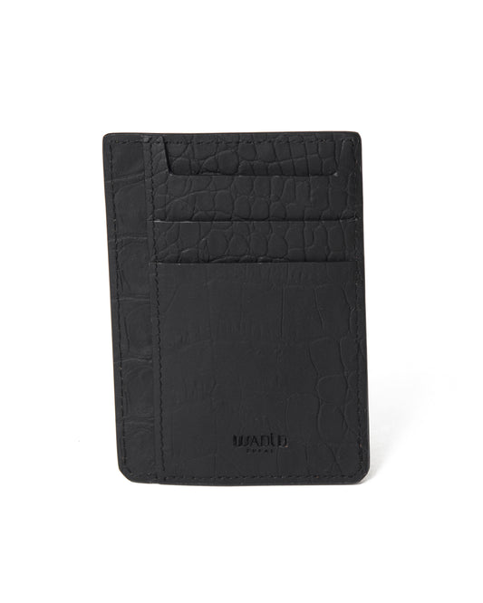 Black Croco Hamba cardholder