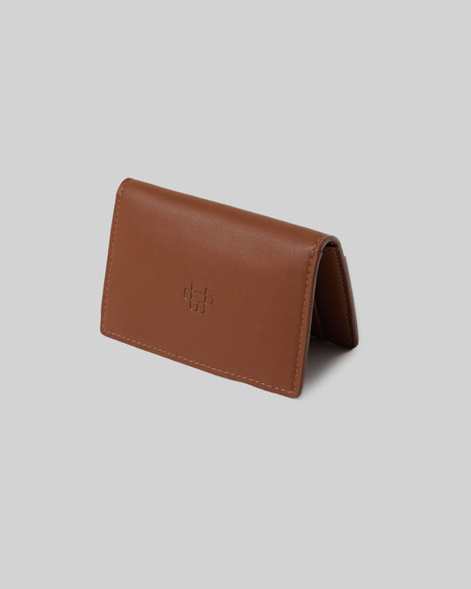 Bifold Camel mini cardholder