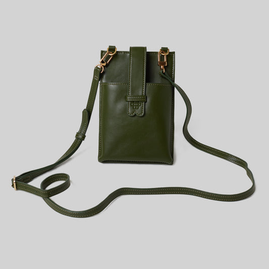 Wadi Green Crossbody Phone wallet