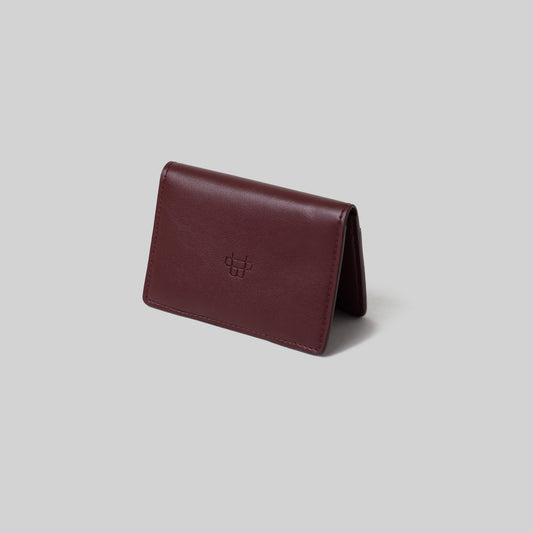 Bifold Maroon mini cardholder